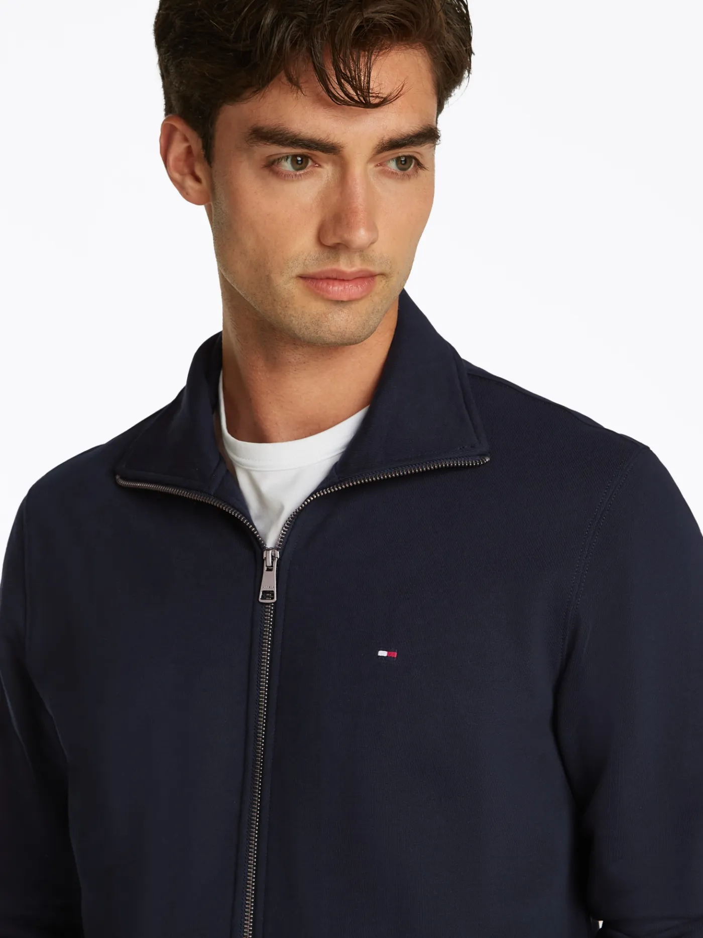 Terry-Sweatshirt mit Reißverschluss
