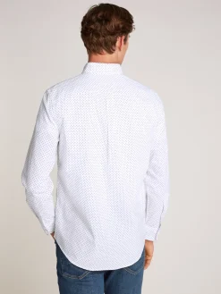 TH Flex gepunktetes Regular Fit Hemd