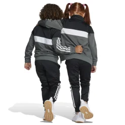 Tiberio 3-Streifen Colorblock Shiny Kids Trainingsanzug