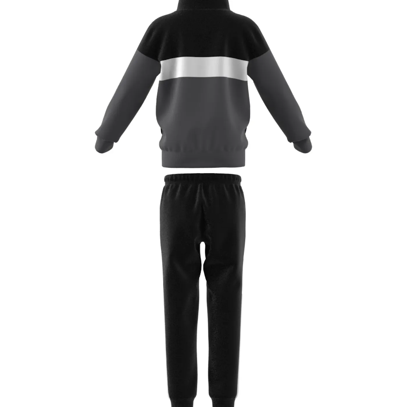 Tiberio 3-Streifen Colorblock Shiny Kids Trainingsanzug