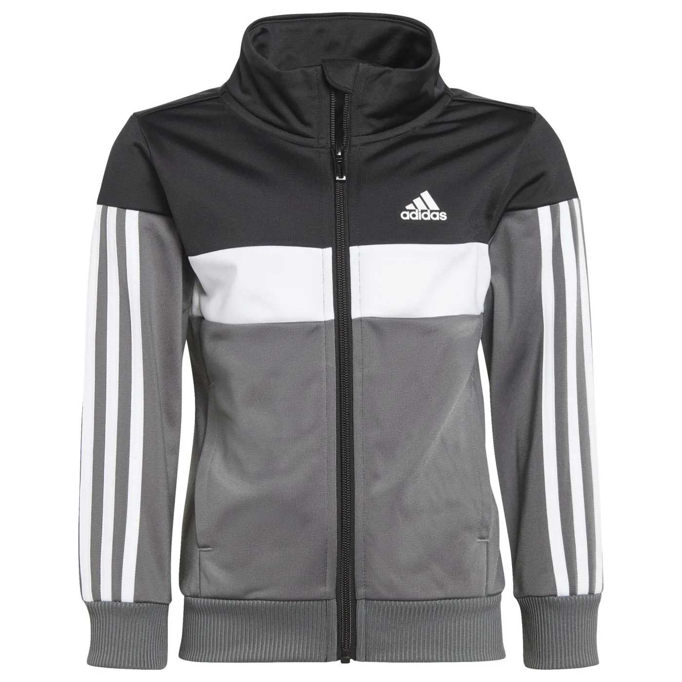 Tiberio 3-Streifen Colorblock Shiny Kids Trainingsanzug