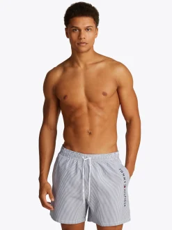 TOMMY HILFIGER ORIGINAL GESTREIFTE MITTELLANGE BADESHORTS 10735858