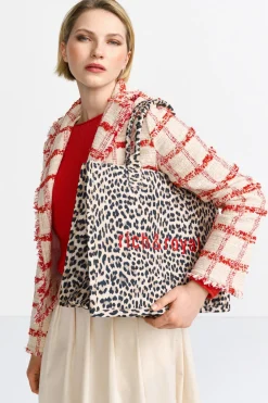 Tote Bag Mit Leo-Print