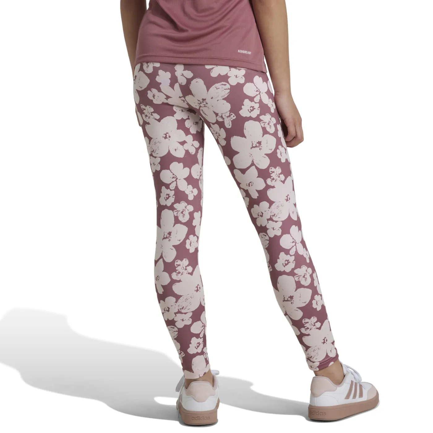 Train Essentials Seasonal Printed High Waisted Kids 7/8-Leggings