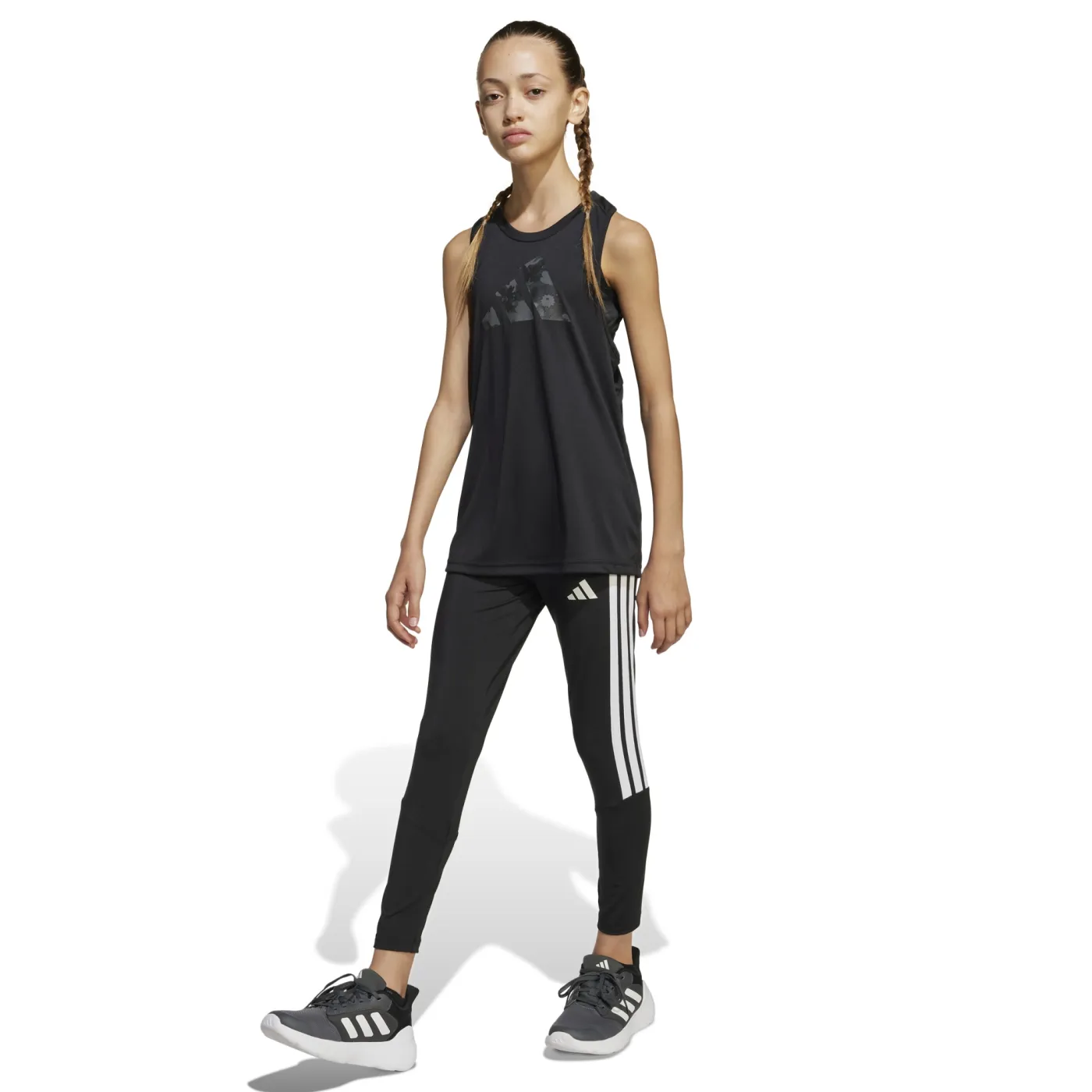 Train Essentials 3-Streifen Kids Leggings
