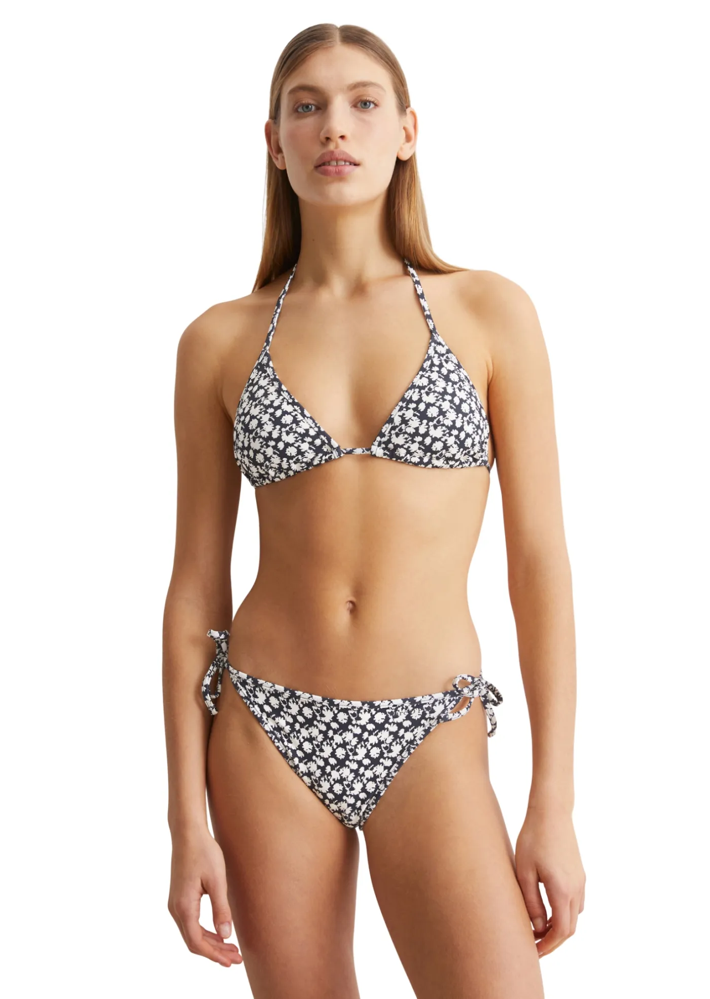 TRIANGLE-BIKINI-TOP MIT FLORALEM MUSTER