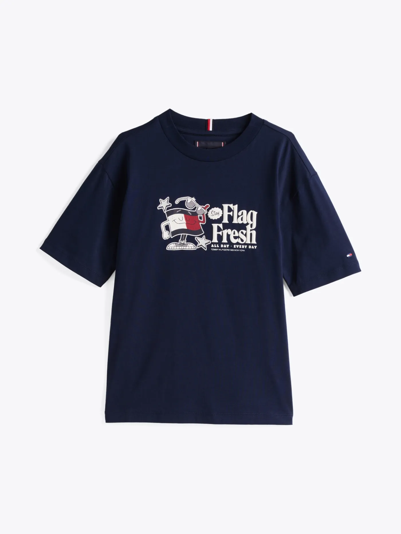 T-Shirt mit Flag-Slogan