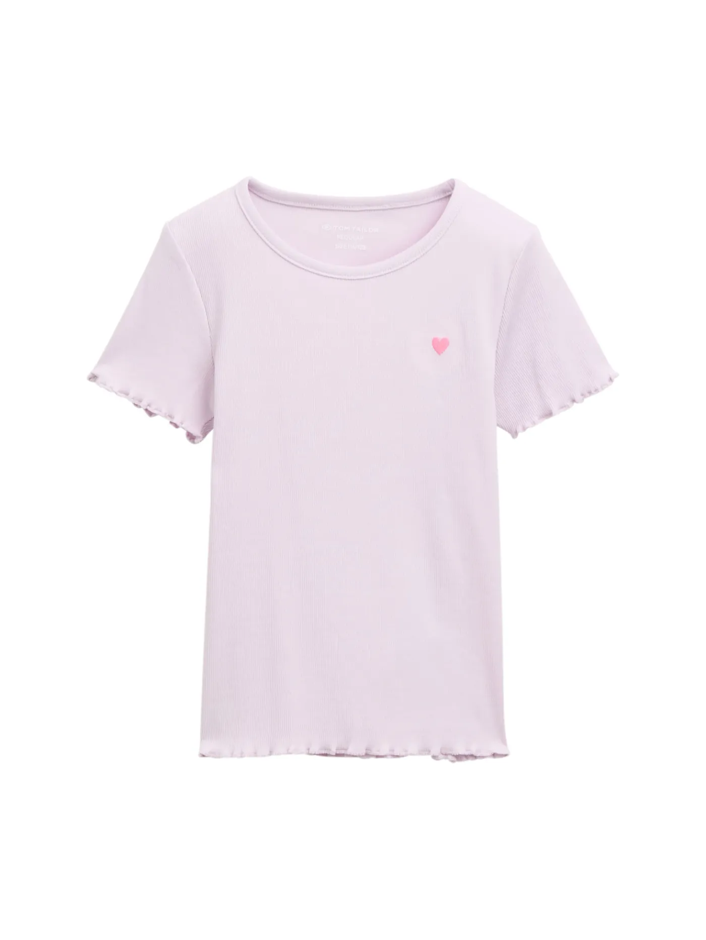 T-Shirt mit Herz-Stickerei