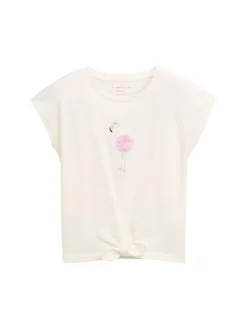 T-Shirt mit Knoten-Detail