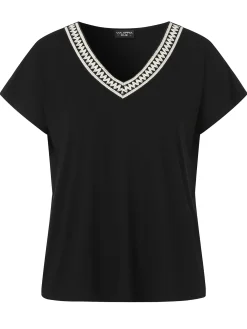 T-Shirt mit V-Ausschnitt