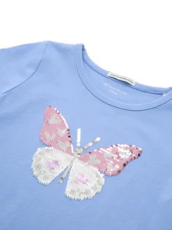 T-Shirt mit Wendepailletten