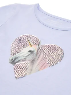 T-Shirt mit Wendepailletten