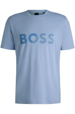 T-Shirt aus Baumwoll-Jersey mit großem Logo