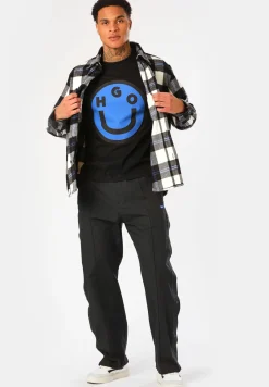 T-Shirt aus Baumwoll-Jersey mit Happy HUGO Smiley®