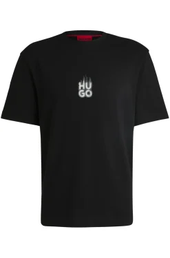 T-Shirt aus Baumwoll-Jersey mit Smoke-Stack-Logos