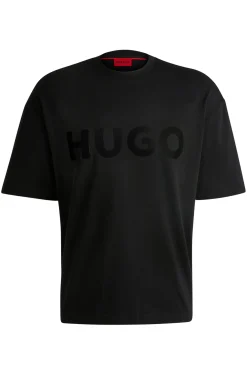 T-Shirt aus Baumwoll-Jersey mit tonalem Logo