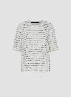 T-Shirt in Streifenoptik