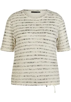 T-Shirt in Streifenoptik