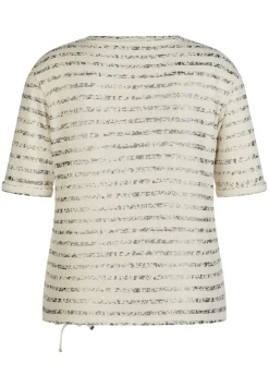 T-Shirt in Streifenoptik