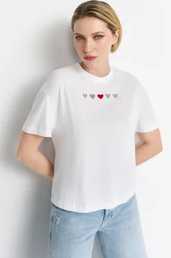T-Shirt mit Applikationen