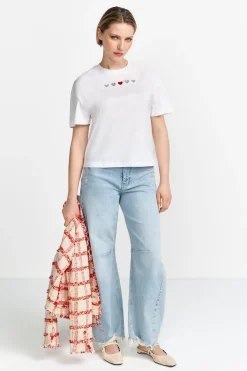 T-Shirt mit Applikationen