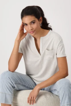 T-Shirt mit Brusttasche