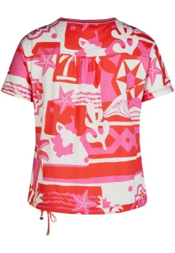 T-Shirt mit floralem Print