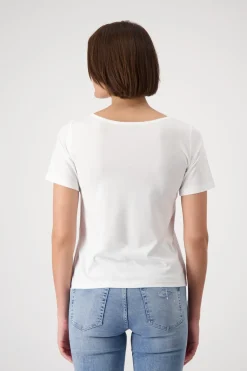 T-Shirt mit gezeichneter Frau
