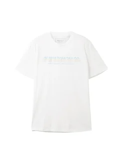 T-Shirt mit Logo Print
