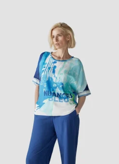 T-Shirt mit modernem Muster
