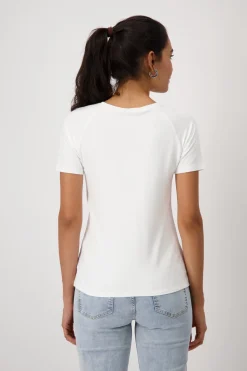 T-Shirt mit Schmuckschrift