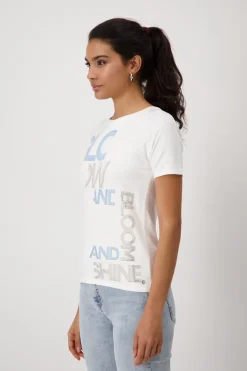 T-Shirt mit Schmuckschrift