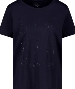 T-Shirt mit Strassschrift