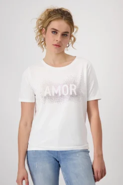 T-Shirt mit Strasssteinen