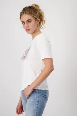 T-Shirt mit Strasssteinen