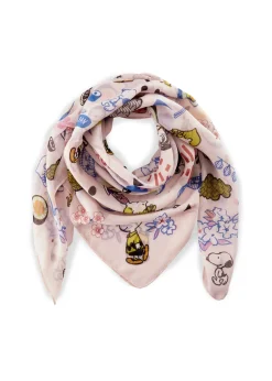 Tuch aus recyceltem Polyester mit Peanuts-Motiven