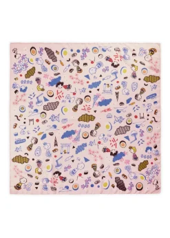 Tuch aus recyceltem Polyester mit Peanuts-Motiven