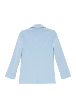 Twill-Blazer mit Taftfutter
