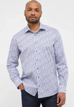 Twillhemd mit floralem Print