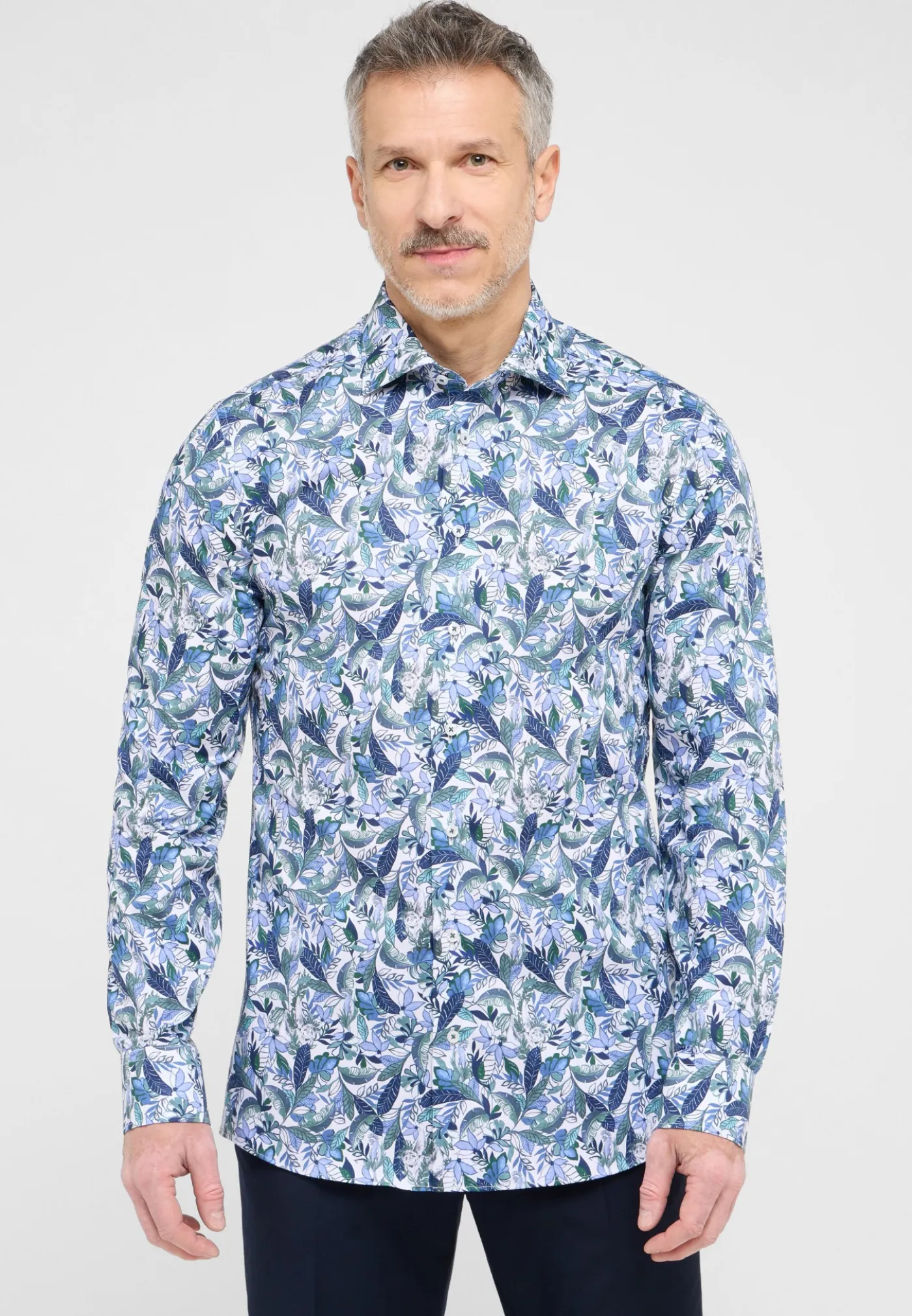 Twillhemd mit Print