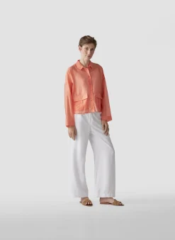 Unifarbene Bluse