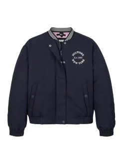 Varsity-Bomberjacke aus Satin