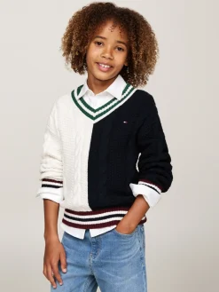 V-Ausschnitt Pullover