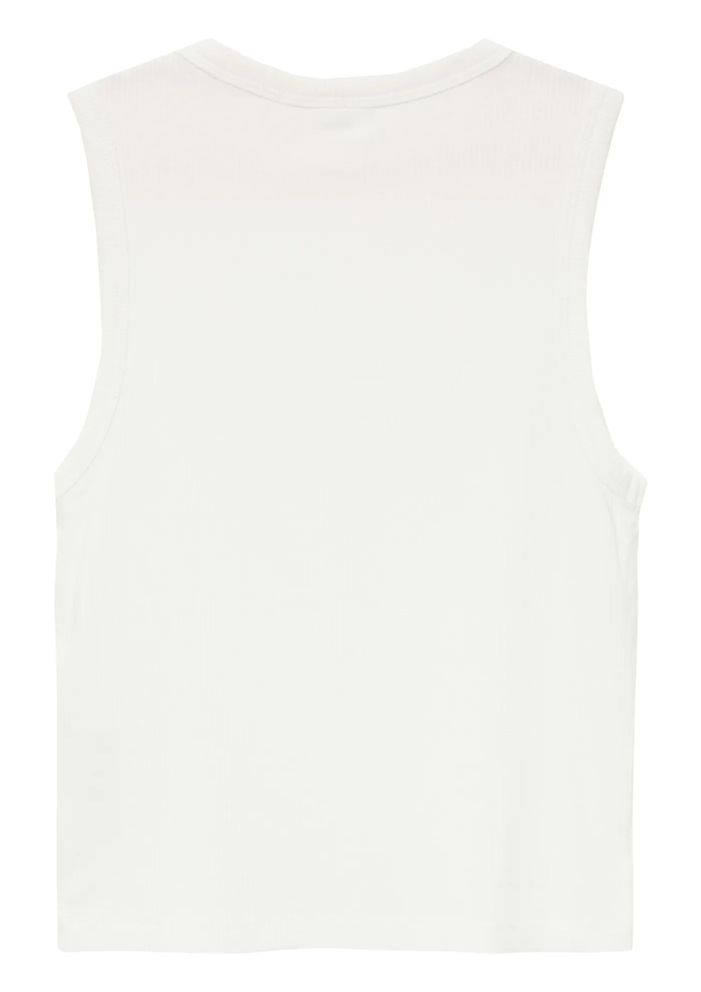 Verkürztes Slim-Fit-Top mit Rippstruktur
