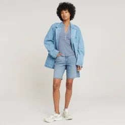Viktoria Bermuda Short Raw Edge