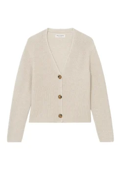 V-Neck-Cardigan relaxed cropped