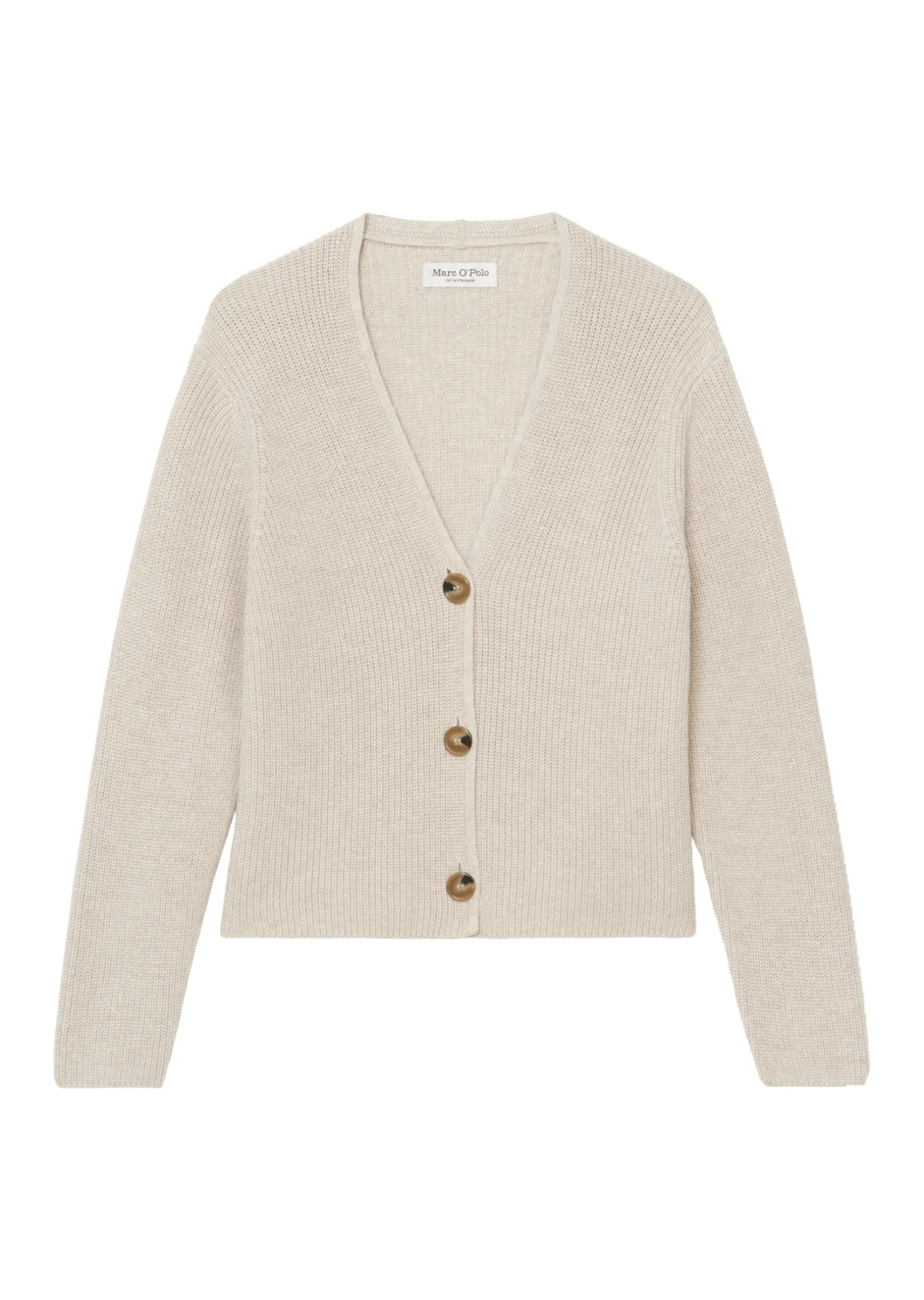 V-Neck-Cardigan relaxed cropped