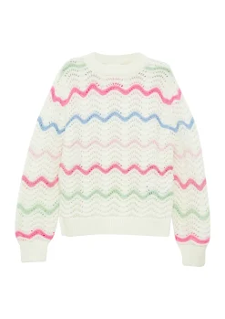Weicher Strickpullover im Loose Fit mit Ajourmuster