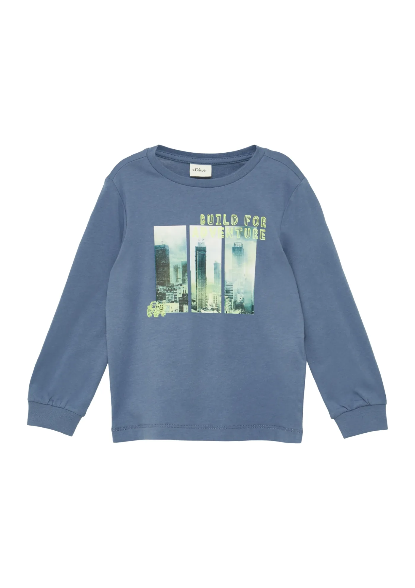 Weiches Jersey-Longsleeve mit Fotoprint und Rippbündchen