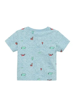 Weiches Jersey-T-Shirt aus Baumwolle mit All-over-Print
